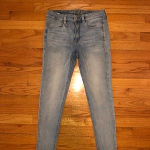 AE super stretch high rise legging jeans